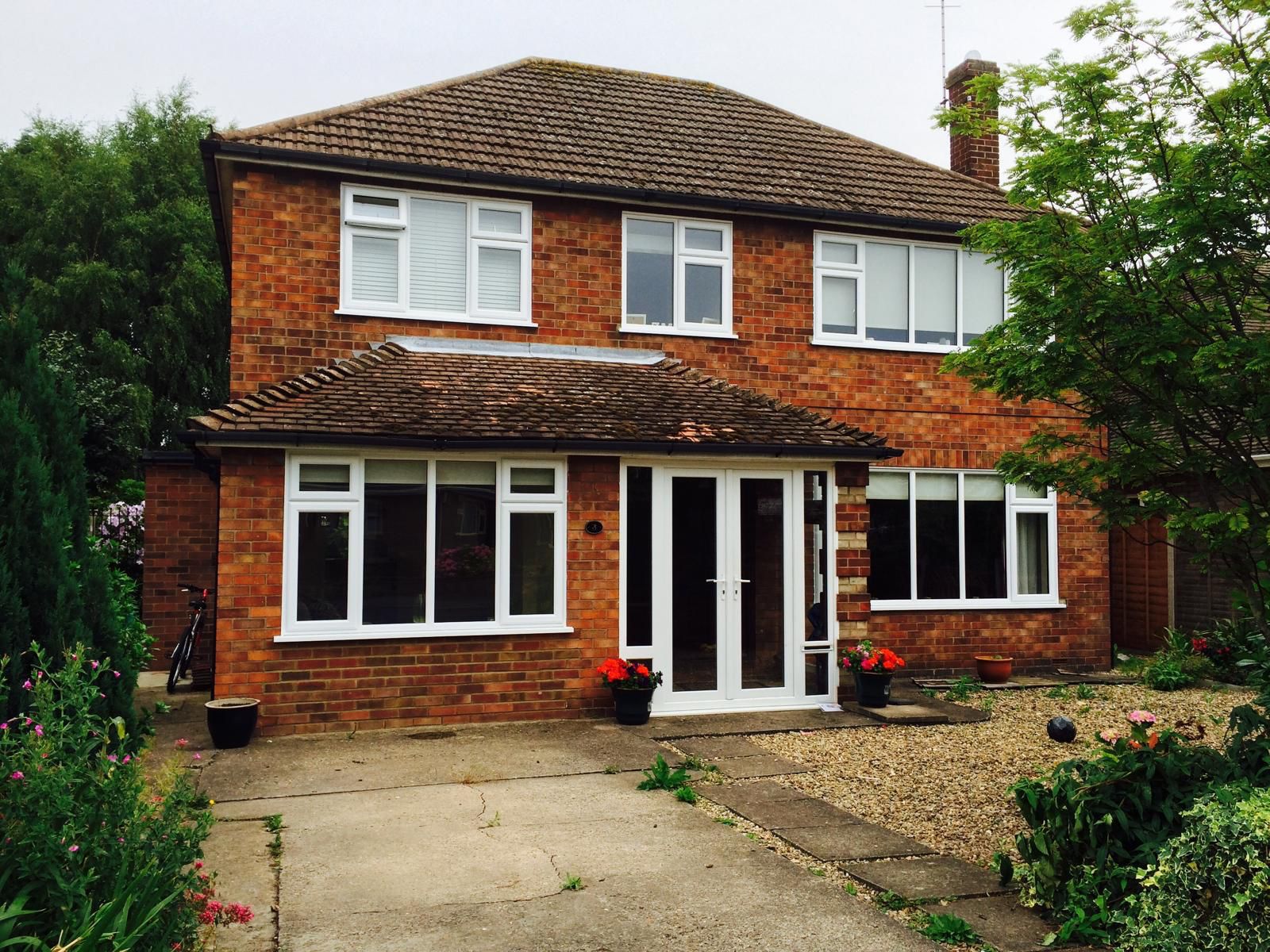 Completed rear home extension with landscaped garden | Humphries Construction, West Norfolk